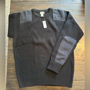 Brand new with tags attached LL Bean men’s black sweater. Big and tall  2XL